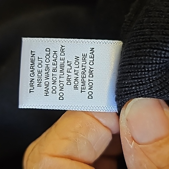 Birch NY lightweight black‎ sweater. Size small. Bling at the shoulders. - Picture 8 of 11